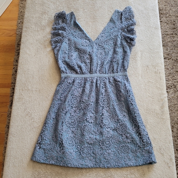 Madewell lace dress with flutter sleeves size 6 - Picture 5 of 14